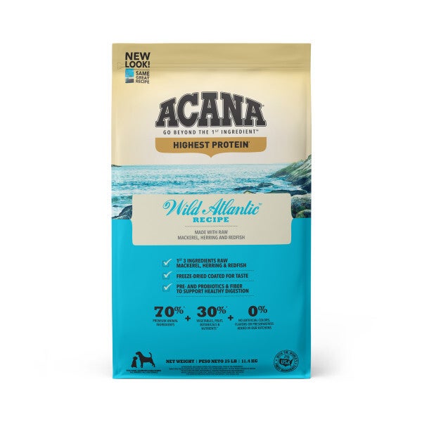 ACANA WILD ATLANTIC GRAIN FREE 25 LB Green Pet Supply Dallas